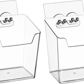 Drill-Free Cabinet Door Spice Racks (2-Piece Set) – Wall-Mounted Kitchen Seasoning Organizers