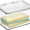 Clear Plastic Storage Bins with Lids – For Refrigerators and Freezers